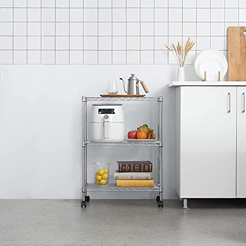 3 Tier Wire Shelving Unit Storage Rack