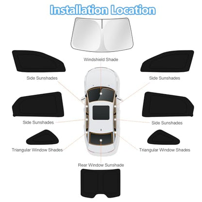 Car Window Shades for Toyota Avalon 2013 (8 Count)