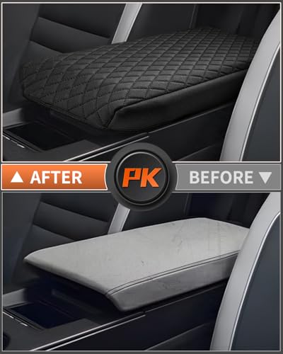 Custom for 2024 2025 2026 Honda Prologue Center Console Cover Armrest Cover for Honda Prologue Accessories Arm Rest Cushion Pad Leather Middle Console Cover Armrest Seat Box Protector Black