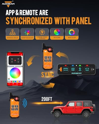 AS 400 Slim 4 Gang Switch Panel with Bluetooth APP &Wireless Remote