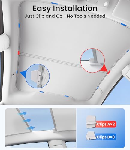 Tesla Model S Sunshade Roof for 2021