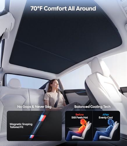 for Tesla Model Y Accessories Sunshade Roof