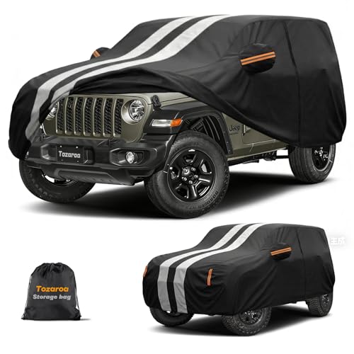 Multi Layer Car Cover Custom Fit for Jeep Wrangle 2 Door CJ YJ JK JL
