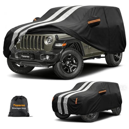Multi Layer Car Cover Custom Fit for Jeep Wrangle 2 Door CJ YJ JK JL