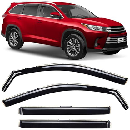 in Channel Extra Durable Rain Guards for Toyota Highlander 2014
