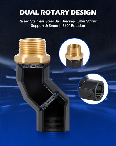 OMT 2pcs 3 4" NPT Fuel Hose Nozzle Swivel Kit