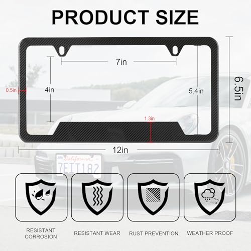 Carbon Fiber License Plate Frames