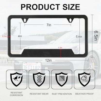 Carbon Fiber License Plate Frames