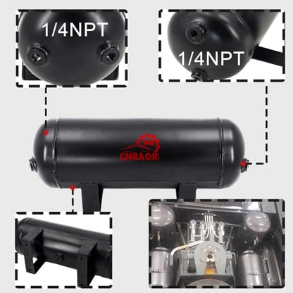 3 Gallon Air Tank with 200PSI Air Compressor for Suspension