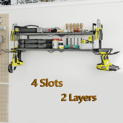 Power Tool Organizer Heavy Duty Wall Mount Drill Tools Holder