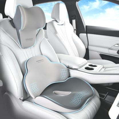 Seat Cushion and Lumbar Support Pillow for Car Office Chair