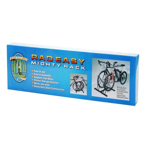 RAD Cycle Mighty Rack Two Bike Floor Stand Bicycle Instant Versitile Pro Quality Bike Park (2 Count)