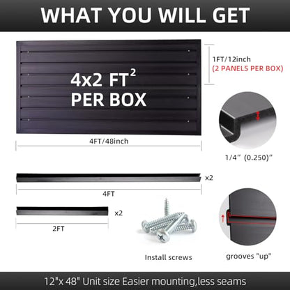 Slat Wall Paneling Garage Wall Organizer