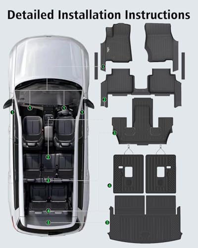 Floor Mats Custom for Jeep Grand Cherokee L 2021 (160 Count)