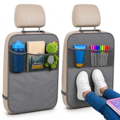 2 Pack Back of Seat Protector for Kids Feet (2 Count)