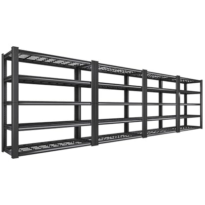 3010LBS Storage Shelves 72" H Garage Shelving Heavy Duty Metal Shelving 5 Tier Adjustable Metal Shelves for Storage for Kitchen Pantry Warehouse Basement 72" H x 35.5" W x 16" D (4 Count)