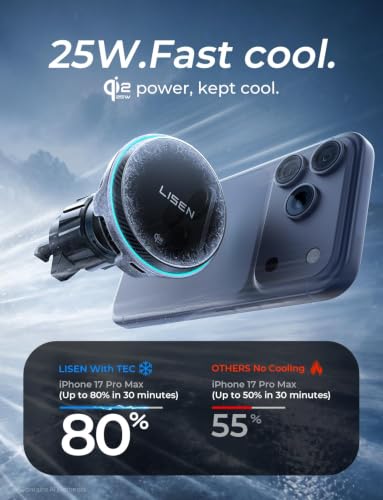 Qi2.2 25W MagSafe Car Mount Charger