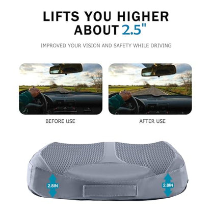 Car Memory Foam Heightening Seat Cushion for Short People Driving