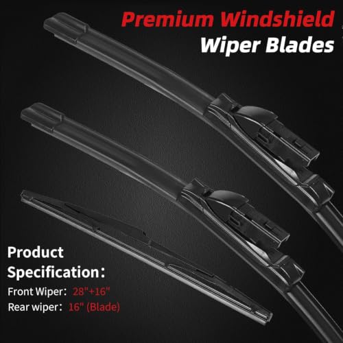 28"+16"+16" Windshield Wiper Blade Replacement for Toyota Prius 2016