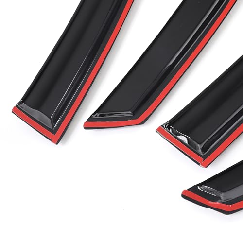 Outside Mount Window Visors Rain Guards for Honda Civic 4Dr Sedan 2016 (4 Count)