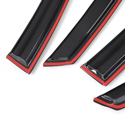 Outside Mount Window Visors Rain Guards for Honda Civic 4Dr Sedan 2016 (4 Count)
