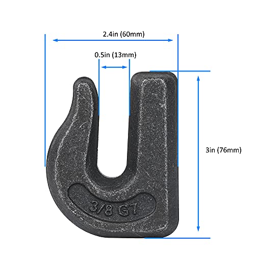 3 8 inch Weld On Grab Hooks (6 Count)
