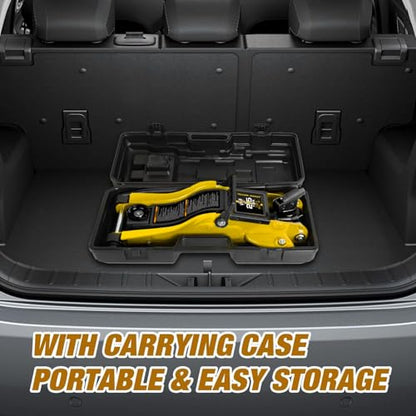 2.5 Ton Trolley Jack with Carrying Case Hydraulic Low Profile Floor Jack for Cars Lift with Single Piston Lift Pump