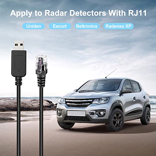 USB to RJ11 Radar Detector Cable