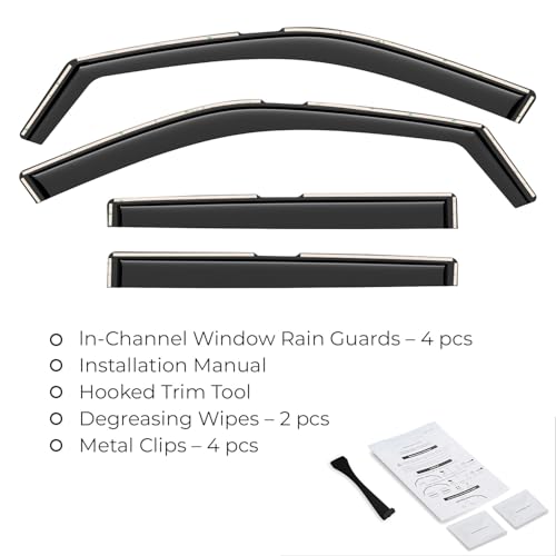 Window Deflectors Smoke Tinted In (4 Count)