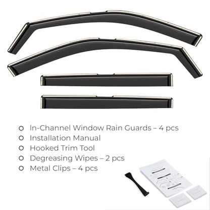 Window Deflectors Smoke Tinted In (4 Count)