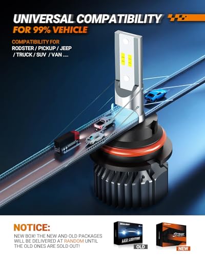 9004 LED Bulbs 80000LM 6500K Cool White (2 Count)