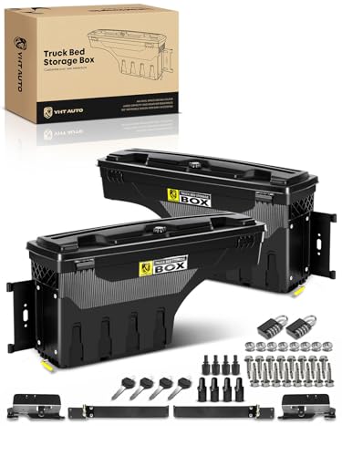 Driver & Passenger Side Truck Bed Storage Tool Box for Dodge Ram