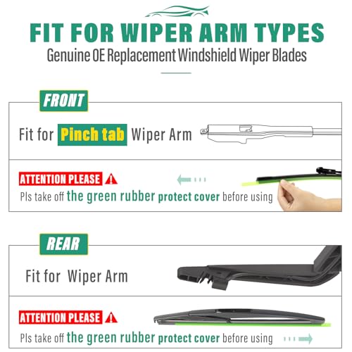 Windshield Wiper Blades Replacement for Chevy Sonic 2012