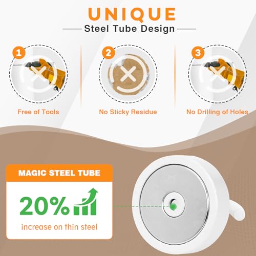 Magnetic Hooks Steel Tube Design for Cruise (10 Count)
