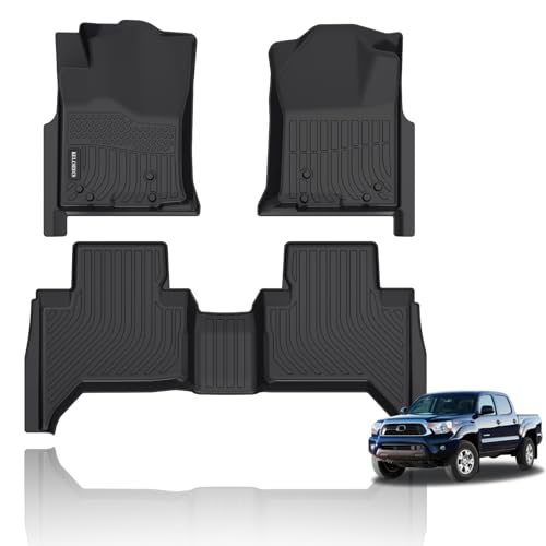 All Weather Floor Mats Fit for Toyota Tacoma Double Cab 2005