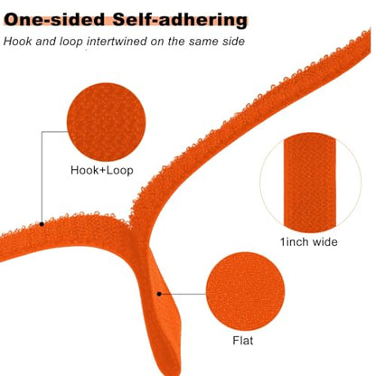 1"x16ft Hook and Loop Straps with 25 Metal Buckles