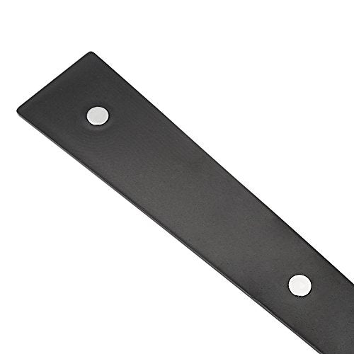 Magnetic Decorative Garage Door Curb Appeal Faux Hinges Handles Hardware Kit Color Black (4 Count)