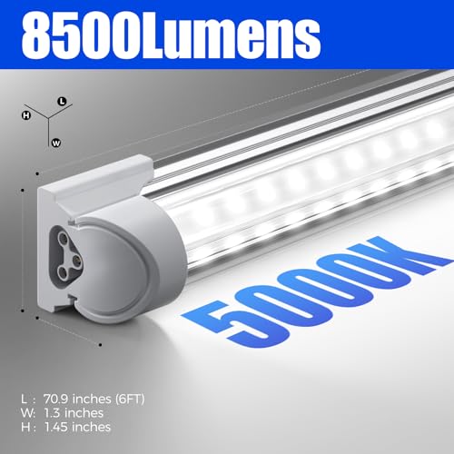 T8 LED Shop Lights 6FT (10 Count)