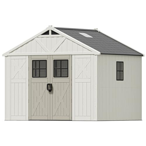 10x8 FT Resin Outdoor Storage Shed