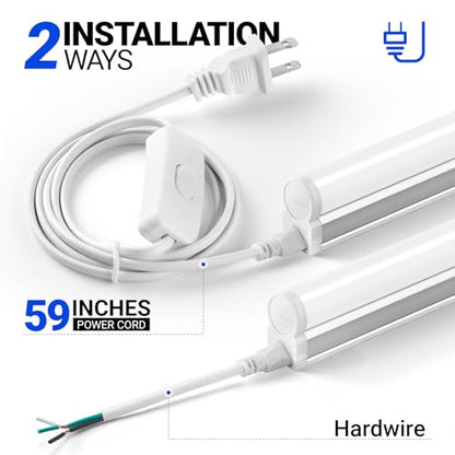 6 Pack LED T5 Integrated Single Fixture (6 Count)