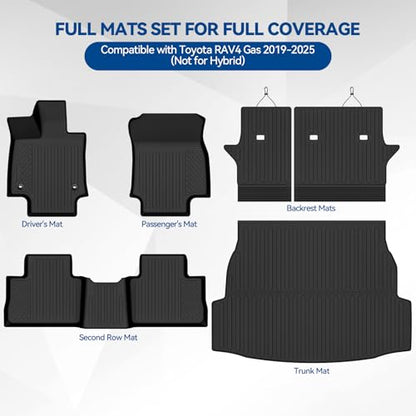 Custom Fit Floor Mats for Toyota RAV4 Gas 2019