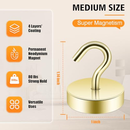 Magnetic Hooks Steel Tube Design for Cruise (10 Count)