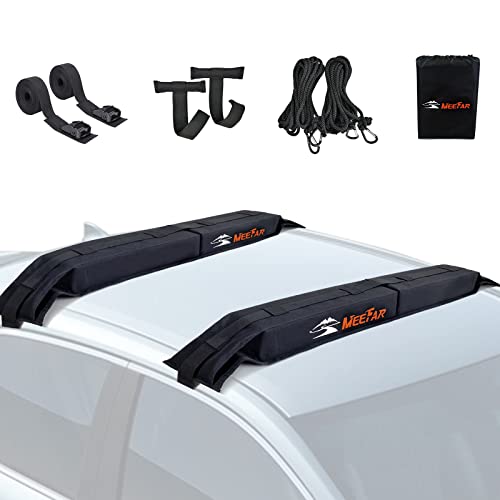 Kayak Car Roof Rack Pad for Kayak Surfboard SUP Canoe Soft Roof Rack Pads (2 Count)