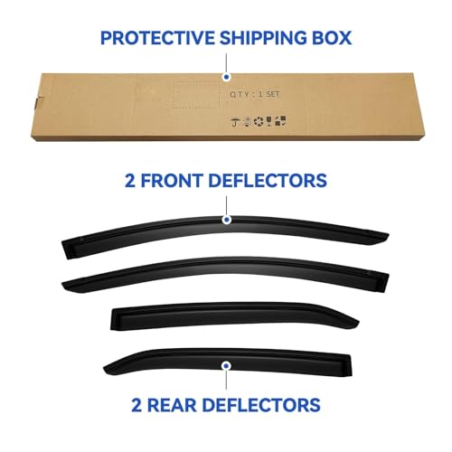 Window Visors Rain Guards for Toyota Corolla 2014