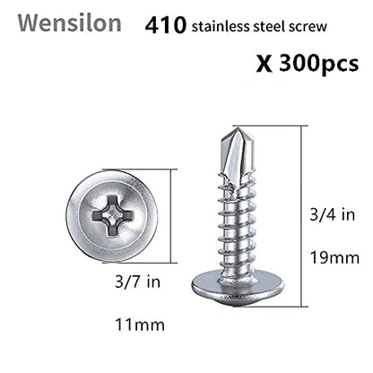 300pcs）#8×5 8”for Sheet Metal Self
