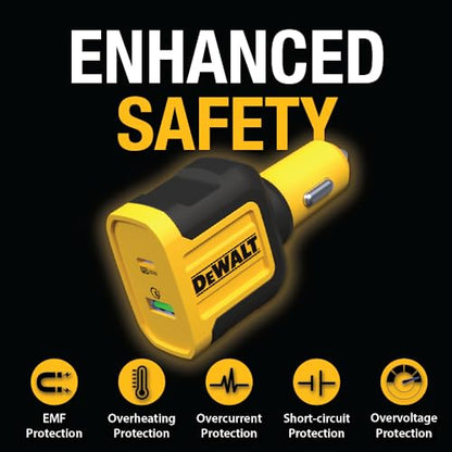 Heavy Duty USB + USB C Car Charger Adapter