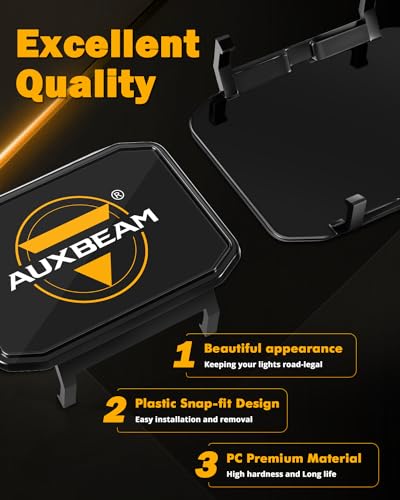 R4 Series 4 Inch LED Square Black Protective Pod Light Covers