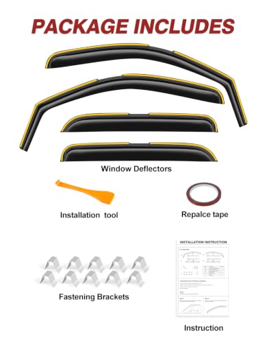Rain Guards for Chevy Silverado (4 Count)