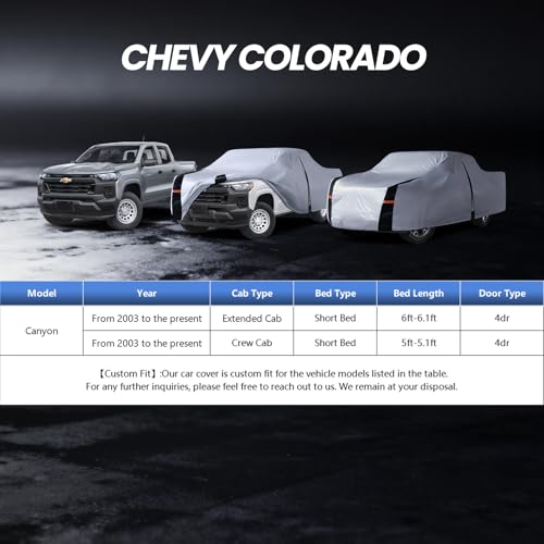 Multi Layer Chevy Colorado Truck Cover
