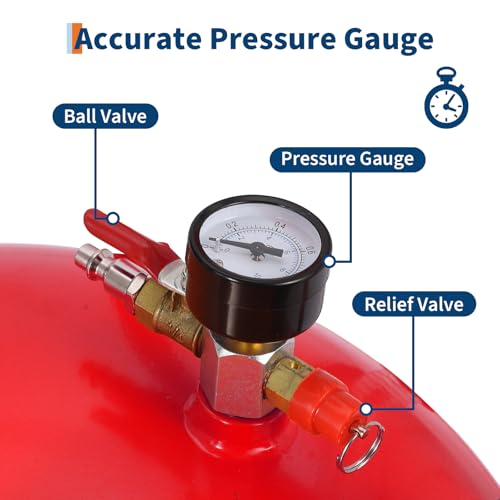 20 Gallon Waste Oil Drain Tank Portable Air Operated Oil Drainer with Adjustable Funnel Height 38